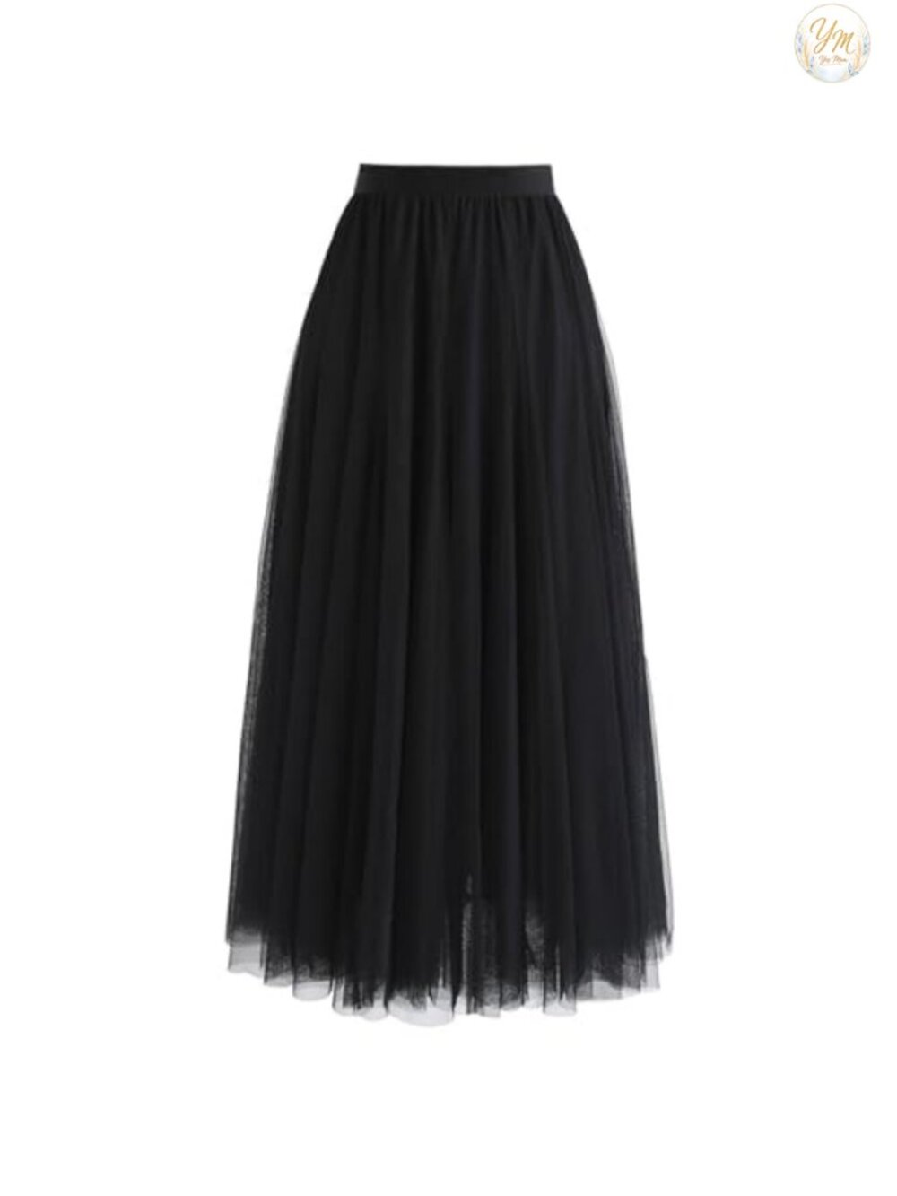 Women's Layered Mesh Tulle Tutu A-Line Maxi Skirt Prom Party